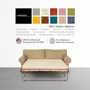 EKTORP 2-Seat Sofa-Bed Cover, Custom made covers to fit Ektorp Sofa-Bed, Ektorp Sofa-Bed Cover, EKTORP Slipcover, Sleeper cover