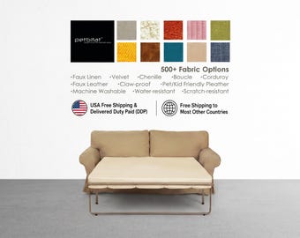 EKTORP 2-Seat Sofa-Bed Cover, Custom made covers to fit Ektorp Sofa-Bed, Ektorp Sofa-Bed Cover, EKTORP Slipcover, Sleeper cover