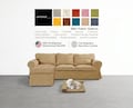 Cover for Ektorp 3 Seat with Chaise Lounge, Custom made to fit Ektorp , Ektorp Replacement Sofa Cover, Slipcover, Ektorp product logo