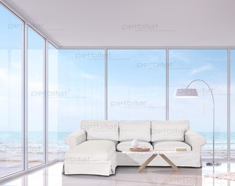 UPPLAND Cover, Custom made cover to fit UPPLAND Sofa with Chaise, Replacement Cover/Slipcover for UPPLAND Sofa with Chaise Lounge