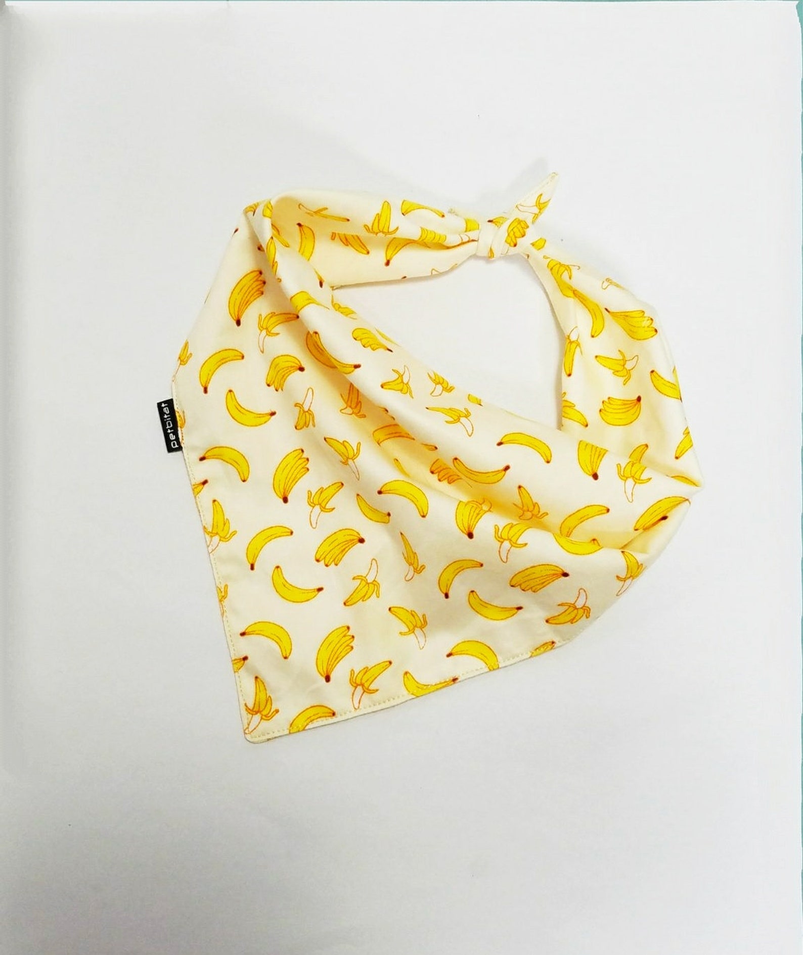 Banana Dog Bandana Banana Cat Bandana Banana Pet Bandana Etsy
