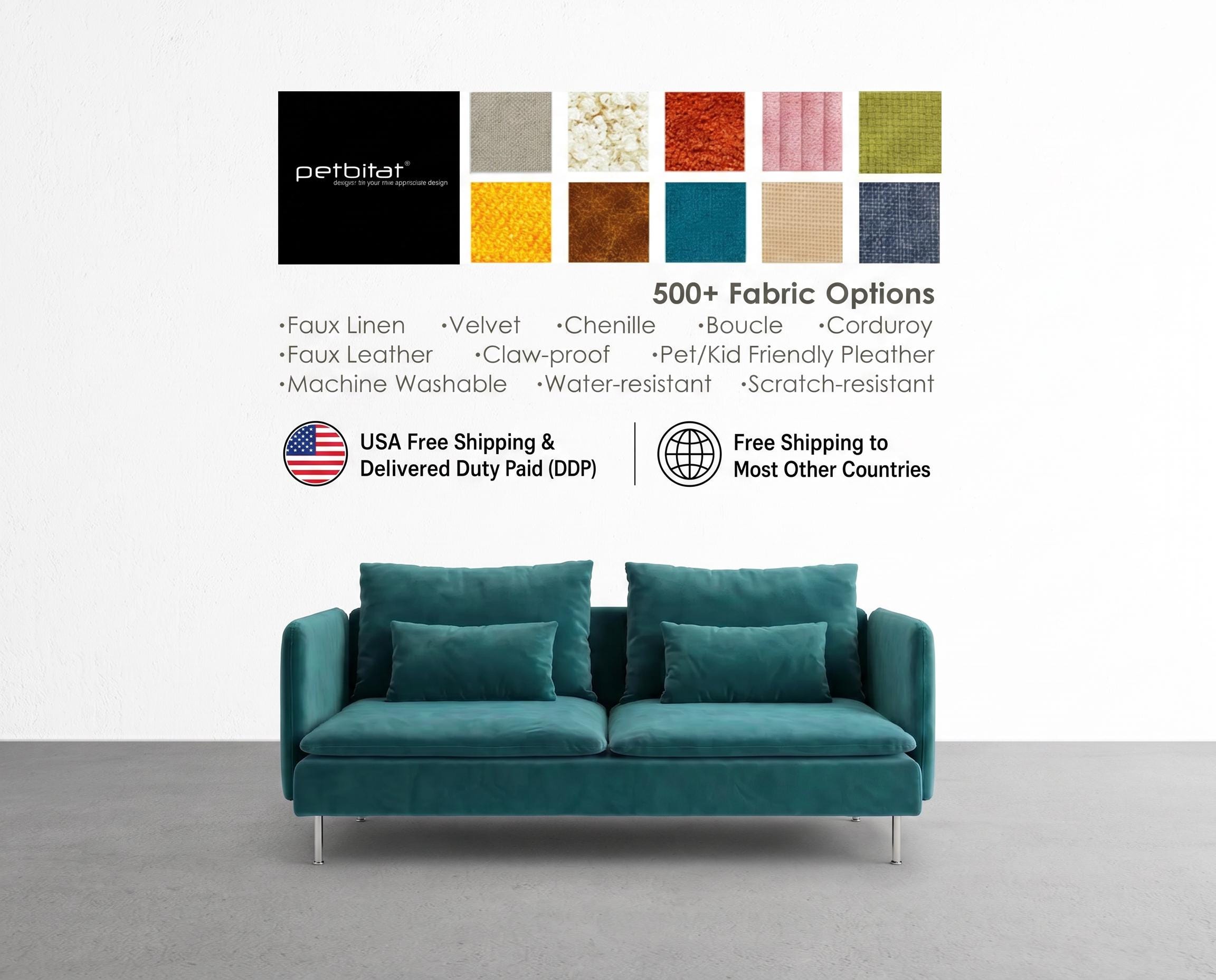 Soderhamn Cover, Custom Made Covers to Fit Soderhamn 3 Seat Sofa