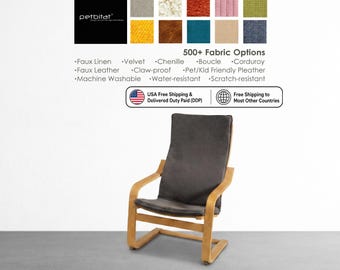 Poang Cover, Poang Chair Cover, Poang Slipcover, Poang Chair Slipcover, Poang Replacement Cover, Custom Made