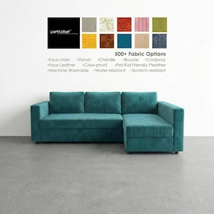 MANSTAD Corner Sofa-bed with Storage Cover, Custom Made Slipcover to fit Manstad, Manstad Sofa Cover, Manstad Couch Cover