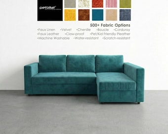 MANSTAD Corner Sofa-bed with Storage Cover, Custom Made Slipcover to fit Manstad, Manstad Sofa Cover, Manstad Couch Cover