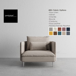 Soderhamn Armchair Cover, Custom made cover to fit Soderhamn 1 Seat with Armrests, Soderhamn Replacement Cover, Sofa Cover