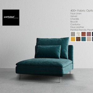 Soderhamn 1 Seat Section Cover, Custom made cover to fit Soderhamn One Seat Section, Soderhamn Replacement Cover, Sofa Cover, Slipcover