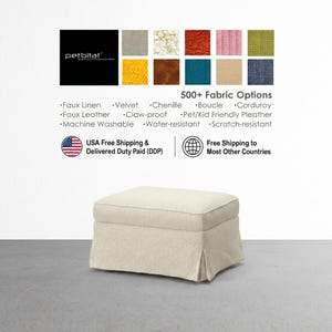 Cover for EKTORP Ottoman, Custom made covers to fit Ektorp Ottoman, Ektorp Footstool Cover, Ektorp Cover, Ektorp Slipcover