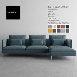 SODERHAMN Cover, Custom made covers to fit Soderhamn 3 seat plus Chaise Lounge Sofa, Replacement Cover, Soderhamn Slipcover, Sofa Cover