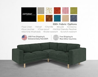NORSBORG Corner 4-Seat Covers, NORSBORG 2+2 Corner Covers Custom Made Covers to fit NORSBORG Sofa/Couch, Norsborg Replacement Slipcovers