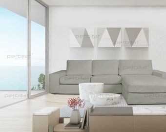 IKEA Nockeby Loveseat Risane White 2-Seat 80"Sofa Cover NEW Linen Slipcover NIP 