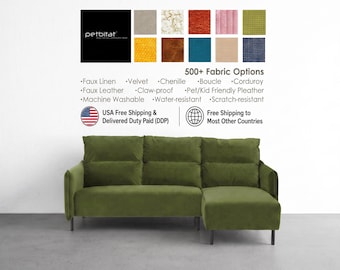 MANNARP Loveseat with chaise Cover, Custom made cover to fit MANNARP 2-Seat Sofa with Chaise, Replacement Cover, Slipcover