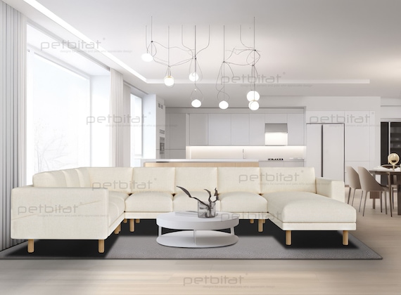 NORSBORG 2+3/3+2 Corner with Chaise Lounge Cover, Custom Made Cover for  Norsborg Corner Sofa 5-Seat with Chaise Lounge, Replacement NORSBORG