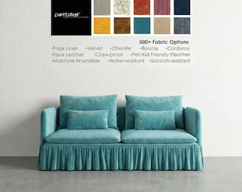 Soderhamn Cover, Custom made Soderhamn Sofa Cover with Frilled Skirt, Soderhamn Sectional Sofa Cover, Replacement Cover, Slipcover