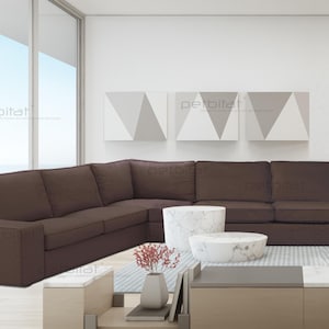 Kivik Sectional 3+3 Seat Corner Sofa Covers, Kivik Slipcover, Kivik Sofa Cover, Sofa Cover, Custom Made