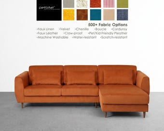 SLATORP 3-Seat Sofa with Chaise Longue Cover, Custom Made Cover for SLATORP 3-Seat Sofa with Chaise, Replacement Cover, Slipcover Cover