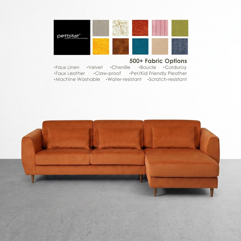 SLATORP 3-Seat Sofa with Chaise Longue Cover, Custom Made Cover for SLATORP 3-Seat Sofa with Chaise, Replacement Cover, Slipcover Cover