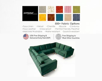 Norsborg Sectional Sofa Cover Set, Custom Made Cover to fit Norsborg 2+2+3 Corner (U shape) Sectional Sofa, Replacement Slipcovers