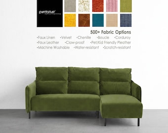 MANNARP Loveseat with chaise Cover, Custom made cover to fit MANNARP 2-Seat Sofa with Chaise, Replacement Cover, Slipcover