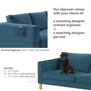 Custom Fit FRIHETEN Sofa Cover for IKEA Corner Sleeper, Washable Replacement Slipcover, Pet Friendly Fabric Options afbeelding 10