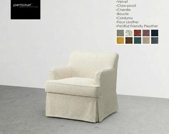 ROCKSJÖN Armchair Cover, Custom Made Cover to fit Rocksjon Armchair, Replacement Cover, Long-Skirt Rocksjon Slipcover