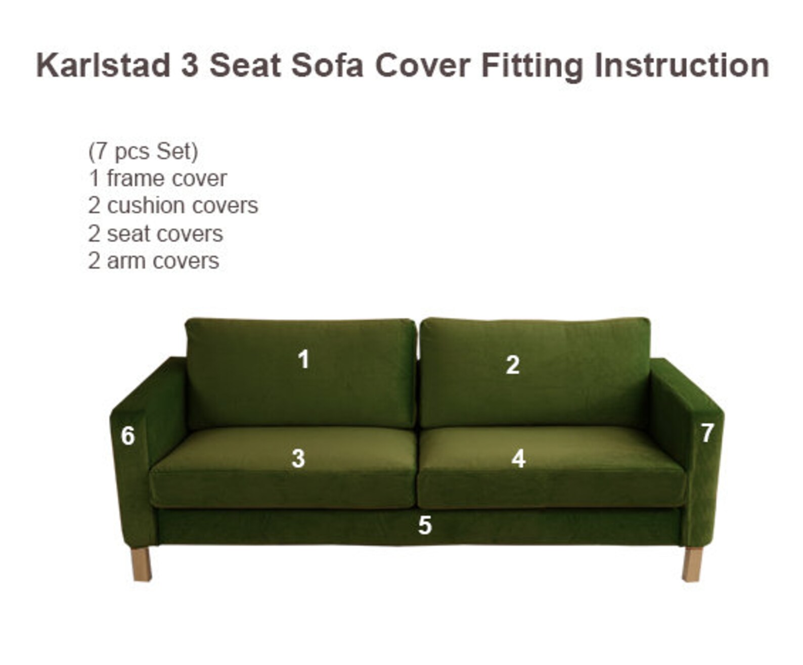 Karlstad Cover Karlstad 3 Seat Sofa Cover Replacement Cover Etsy