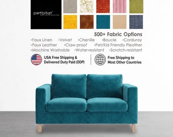 Karlanda 2 Seat Sofa Cover, Custom covers made to fit Karlanda Loveseat/2 seat Sofa, Karlstad Slipcover