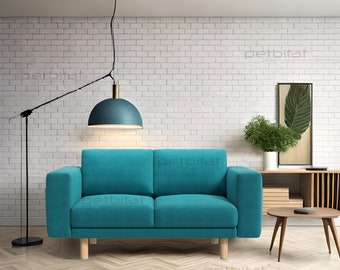 Norsborg 2 Seat Sofa Cover, Custom Made to fit Norsborg 2 Seat Sofa (Loveseat), Replacement Cover, Slipcover