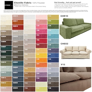 Custom Fit FRIHETEN Sofa Cover for IKEA Corner Sleeper, Washable Replacement Slipcover, Pet Friendly Fabric Options afbeelding 4