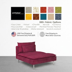 Soderhamn Chaise Lounge Cover, Custom made cover to fit Soderhamn Chaise Lounge Section, Soderhamn Replacement Cover, Sofa Cover
