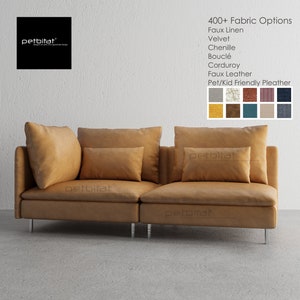 SODERHAMN Cover, Custom made cover for Soderhamn 2 Seat Sofa with Open End, Soderhamn Replacement Cover, Soderhamn Slipcover, Couch Cover