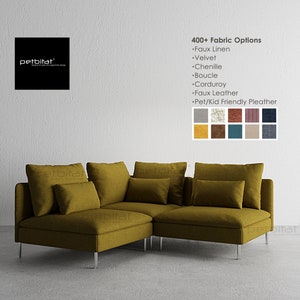 SODERHAMN Cover, Custom covers to fit SODERHAMN Sectional 3-seat Corner Sofa, SODERHAMN Sectional Covers, Handmade Covers, Slipcovers