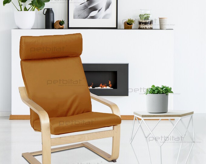 Ikea Poang Chair Armchair Cushion Pad Cover – Solid Slipcover Replacement