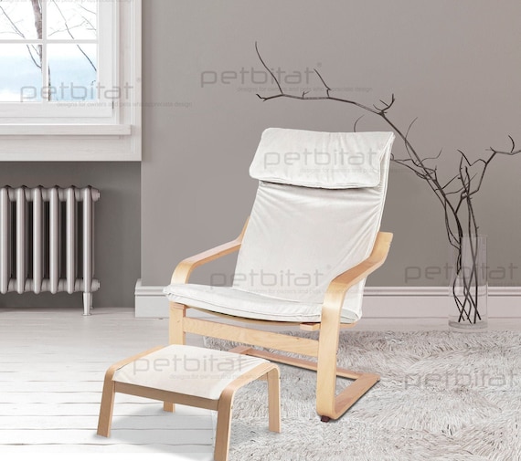Custom Organic Cotton Poang Chair Cushion With Washable Seat