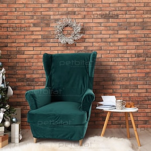 Custom cover for Strandmon Wing Chair, Custom made cover to fit Strandmon Wing Chair, Strandmon Slipcover, Strandmon, Strandmon Ottoman image 1