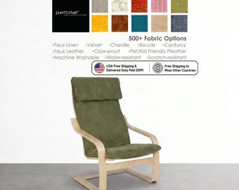 Poang Cover, Poang Chair Cover, Poang Slipcover, Poang Chair Slipcover, Poang Replacement Cover, Custom Made