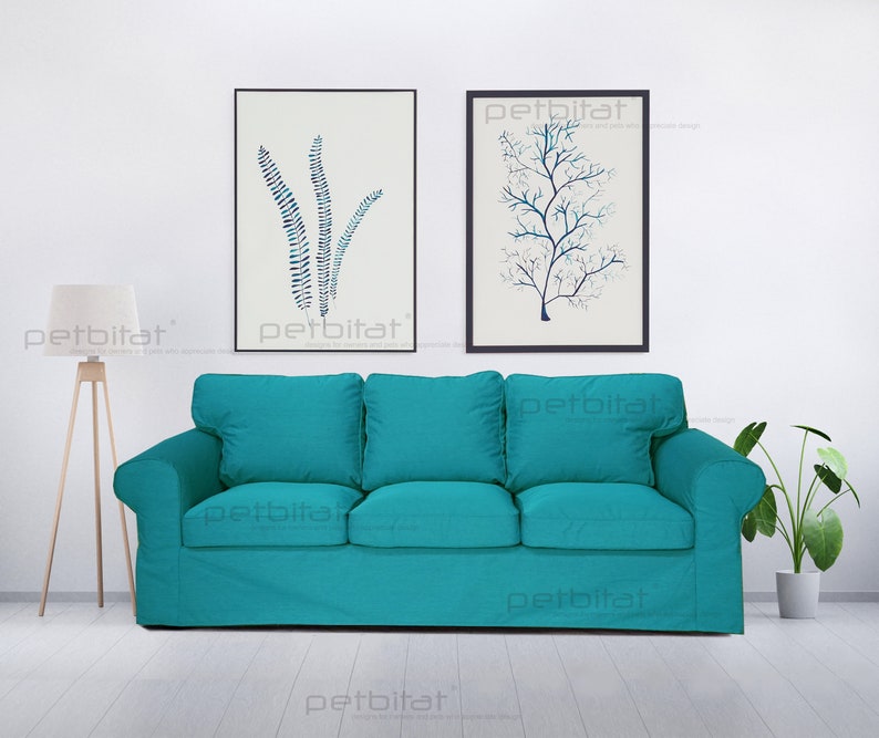 Ektorp Pixbo Cover Ikea Ektorp 3 Seat Sofa Bed Cover Ektorp Etsy UK