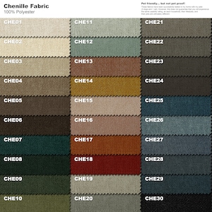 a color chart of different colors of fabric