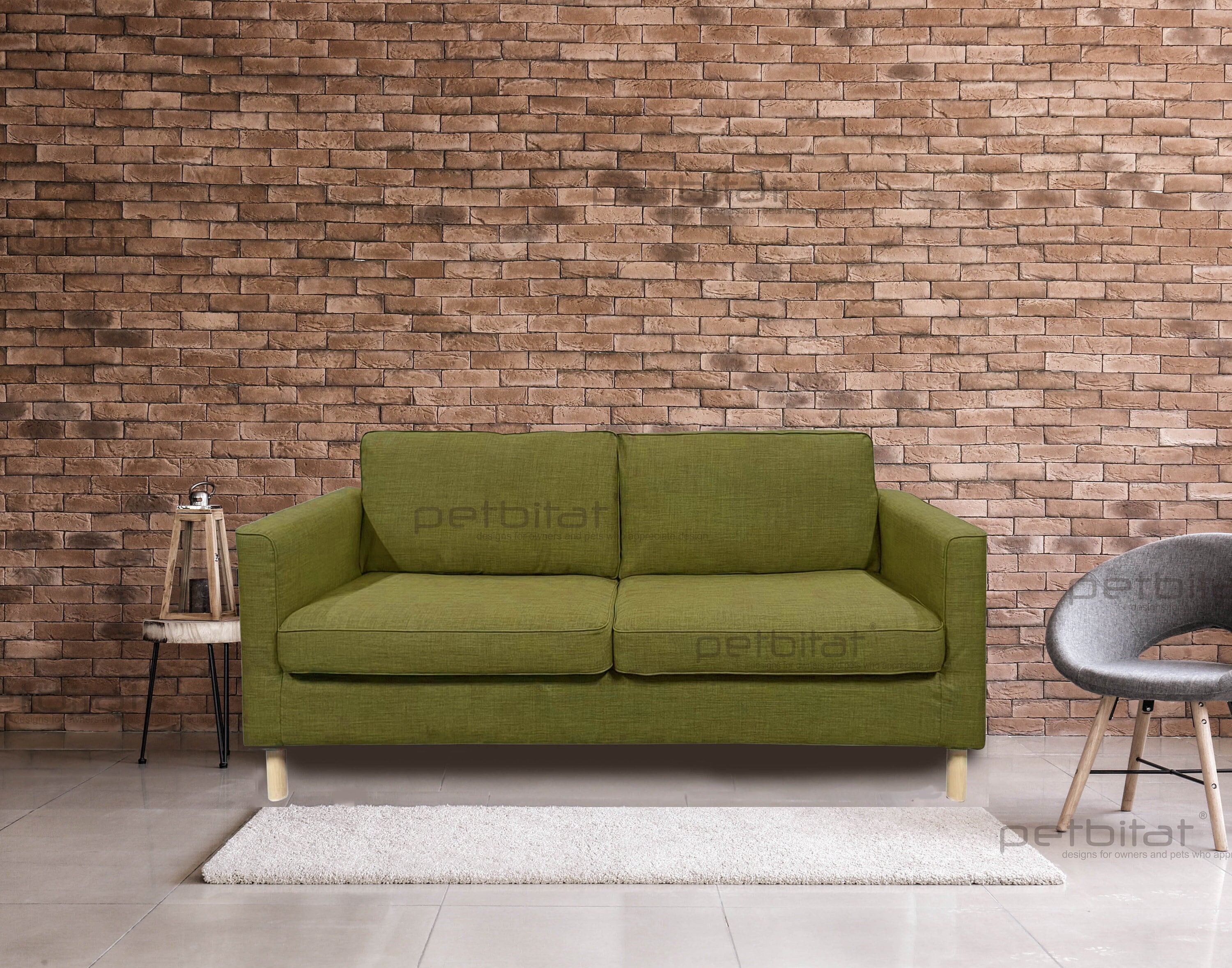 PÄRUP Funda para sofá de 3 plazas - +chaiselongue/Gunnared beige