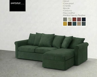 HARLANDA Sleeper Sofa with Chaise Cover, Custom made cover to fit Harlanda Sleeper Sofa with Chaise, Harlanda Slipcover, Replacement Cover