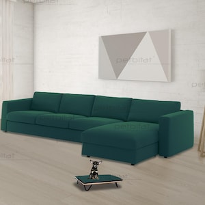 Vimle Cover, Custom made covers to fit Vimle 4 Seat Sofa-  w/ Chaise Lounge, Vimle Replacement Cover, Vimle Sofa Cover, Vimle Slipcover
