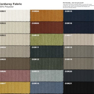 the colors of the cordy fabric