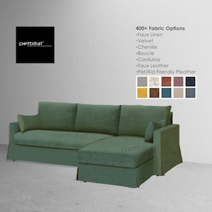 HYLTARP 3-Seat Sofa with Chaise Cover, Custom Made Cover for Hyltarp 3-Seat Sofa with Chaise, Hyltarp Couch Slipcover, Replacement Cover