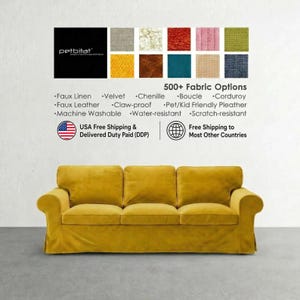 Ektorp 3 seat Sofa Cover, Custom made to fit Ektorp 3 Seat Sofa, Ektorp Slipcover, Ektorp Replacement Cover, Ektorp Cover, Ektorp