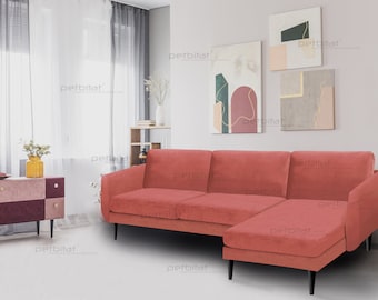 SMEDSTORP Sofa with Chaise Cover, Custom made Cover to fit SMEDSTORP Sofa with Chaise, SMEDSTORP Couch Slipcover, Smedstorp