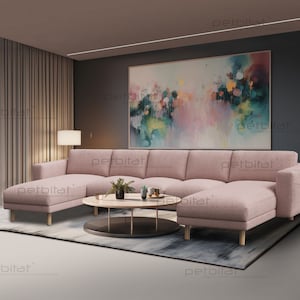 NORSBORG 3-Seat with 2 Chaise Lounge Sofa Cover, Custom Made Norsborg Replacement Cover, Norsborg Slipcover, Norsborg