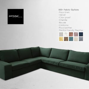 Kivik Cover, Kivik Sectional 2+3/3+2 Seat Corner Sectional Sofa Cover, Custom made Kivik Slipcover, Kivik Sofa Cover
