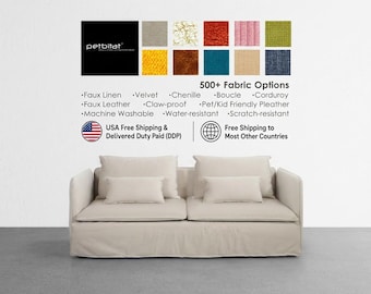 Soderhamn Cover, Custom made Soderhamn Sofa Cover with Long Skirt, Soderhamn Sectional Sofa Cover, Replacement Cover, Slipcover