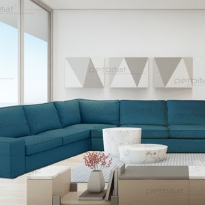 Kivik Cover, Kivik Sectional 2+3/3+2 Seat Corner Sectional Sofa Cover, Kivik Slipcover, Kivik Sofa Cover