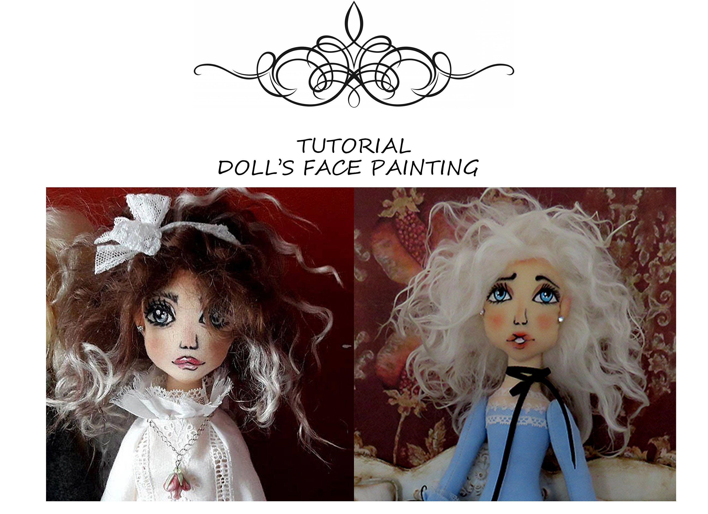 Tutorial How to Draw a Face of a Rag Doll easy stepbystep Etsy